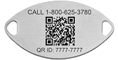 QR Code Classic Medical ID Bracelet Black, Black, pemblem image number 0